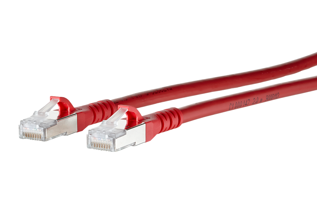 Cordon de brassage Cat.6A AWG 26 0,3 m rouge