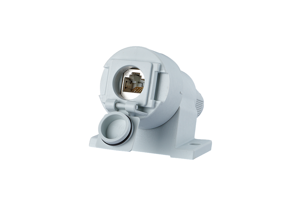 E-DAT Industry IP67 V6 AP, 1 port Cat.6A - C6Amodul