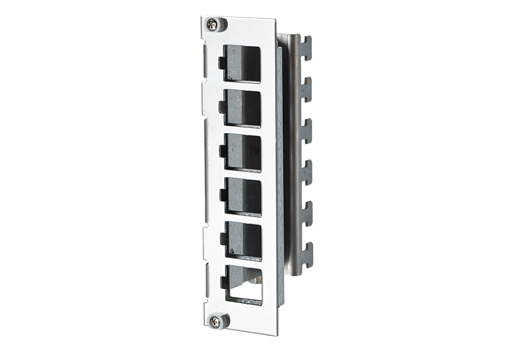 Keystone support pour module 3UH, 7UL 6 ports acier inox non équipé