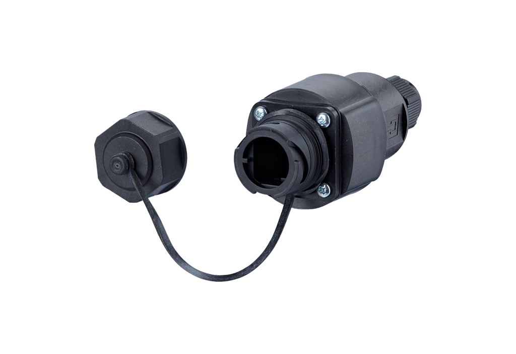 E-DAT Industry IP67 V1 coupleur de câbles + RJ45 field jack insert Cat.6 Cl