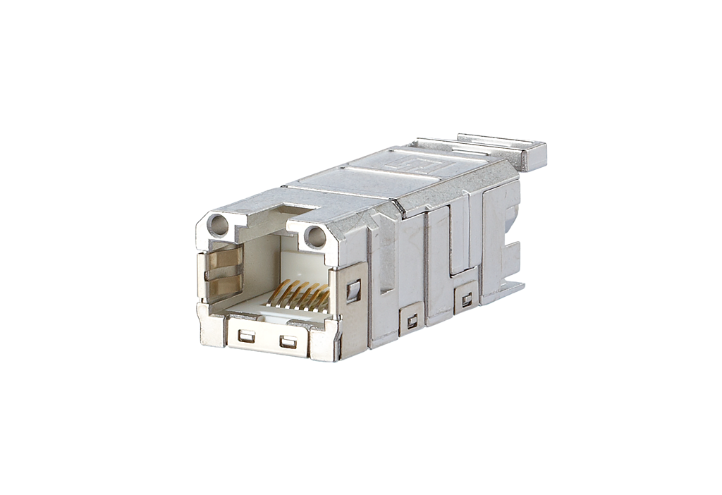 E-DAT Industry RJ45 field jack insert Cat.6 Class EA, T568B